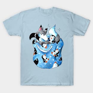 Penguin Wrapped Wolf T-Shirt